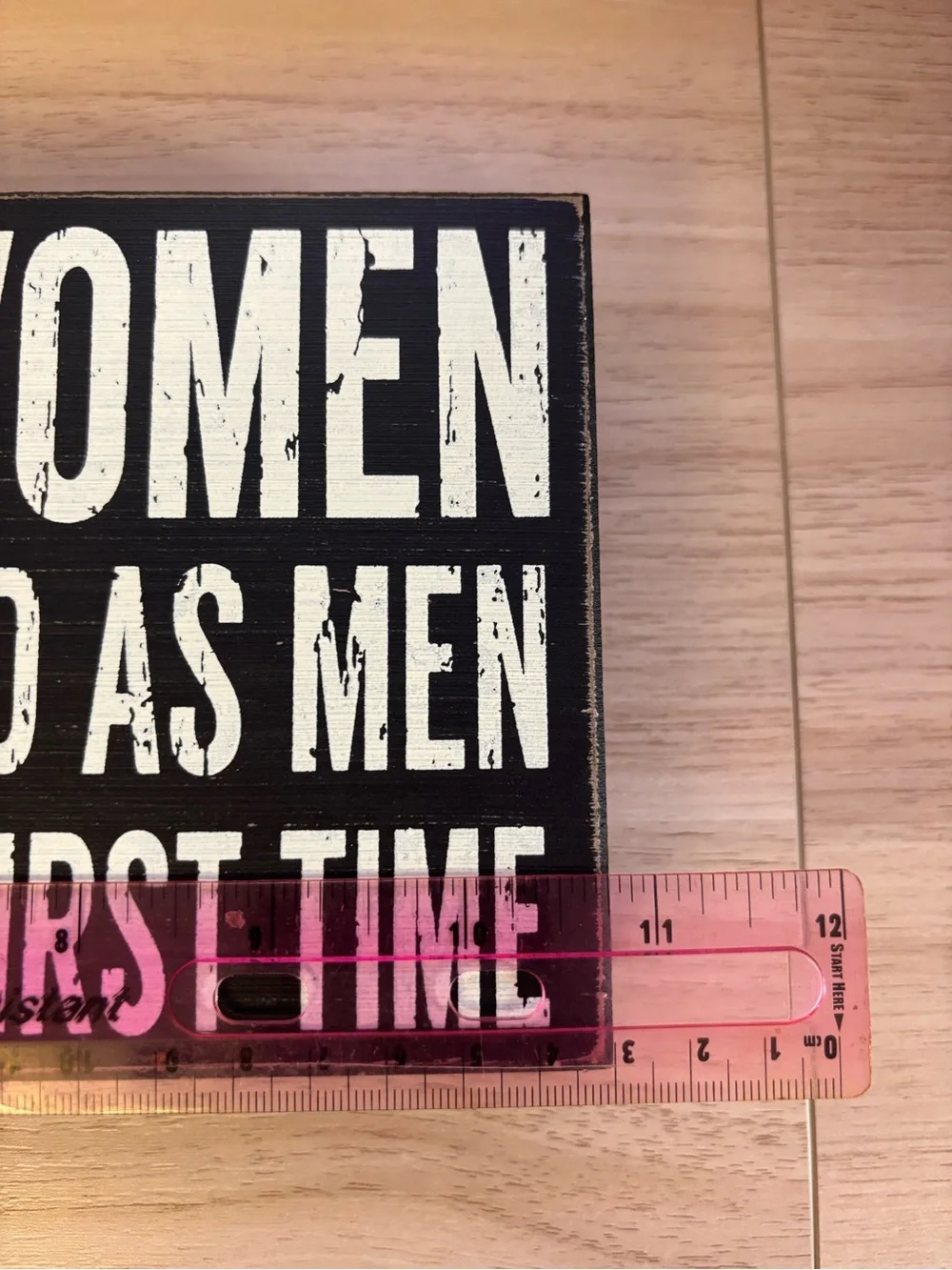 Girl Boss Lady Boss Wood Block Sign Feminist Women Funny Office Decor